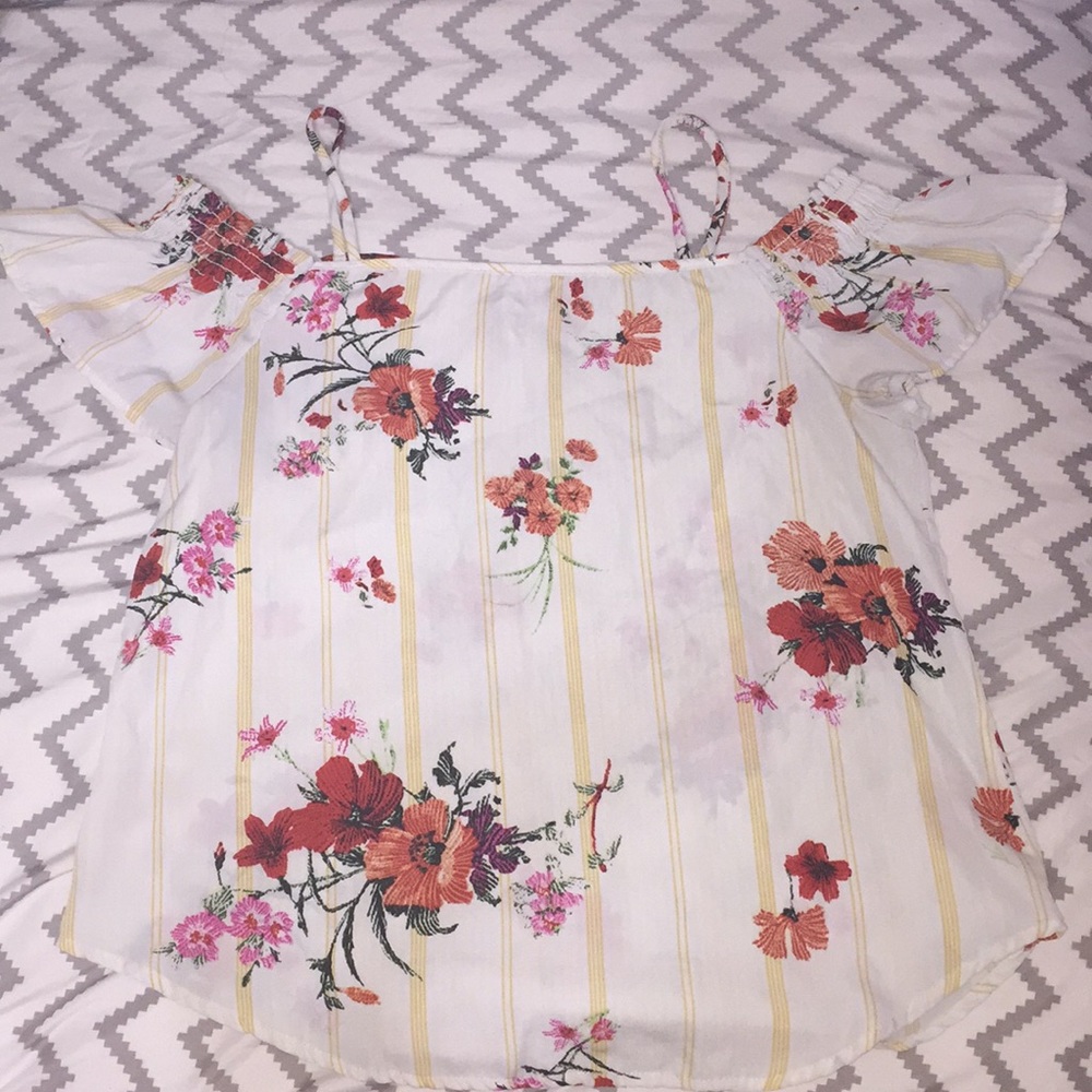 a off the shoulder shirt